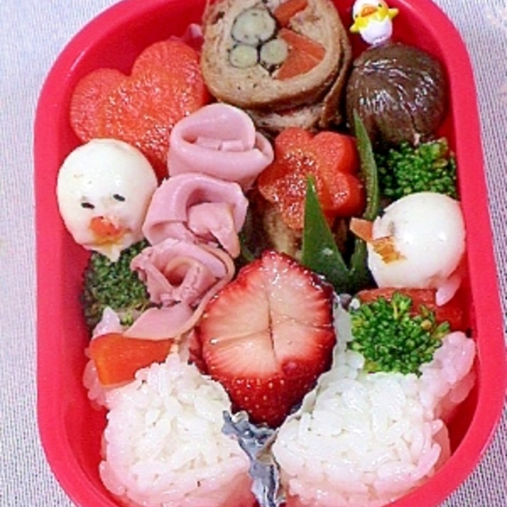 幼稚園のお弁当 ひよこちゃんとお花畑弁当 レシピ 作り方 By ももちゃn 楽天レシピ 幼稚園のお弁当 ひよこちゃんとお花畑弁当 レシピ 作り方 By ももちゃn 楽天レシピ